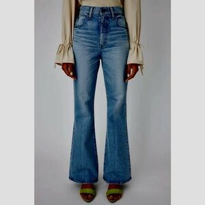 Moussy sz 25 Vintage Flare Denim Jeans Denim Japan Blue High Waist